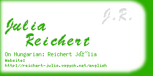 julia reichert business card